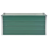 Green Galvanized Steel Garden Raised Bed 39.4 x 15.7 x 17.7 Inches